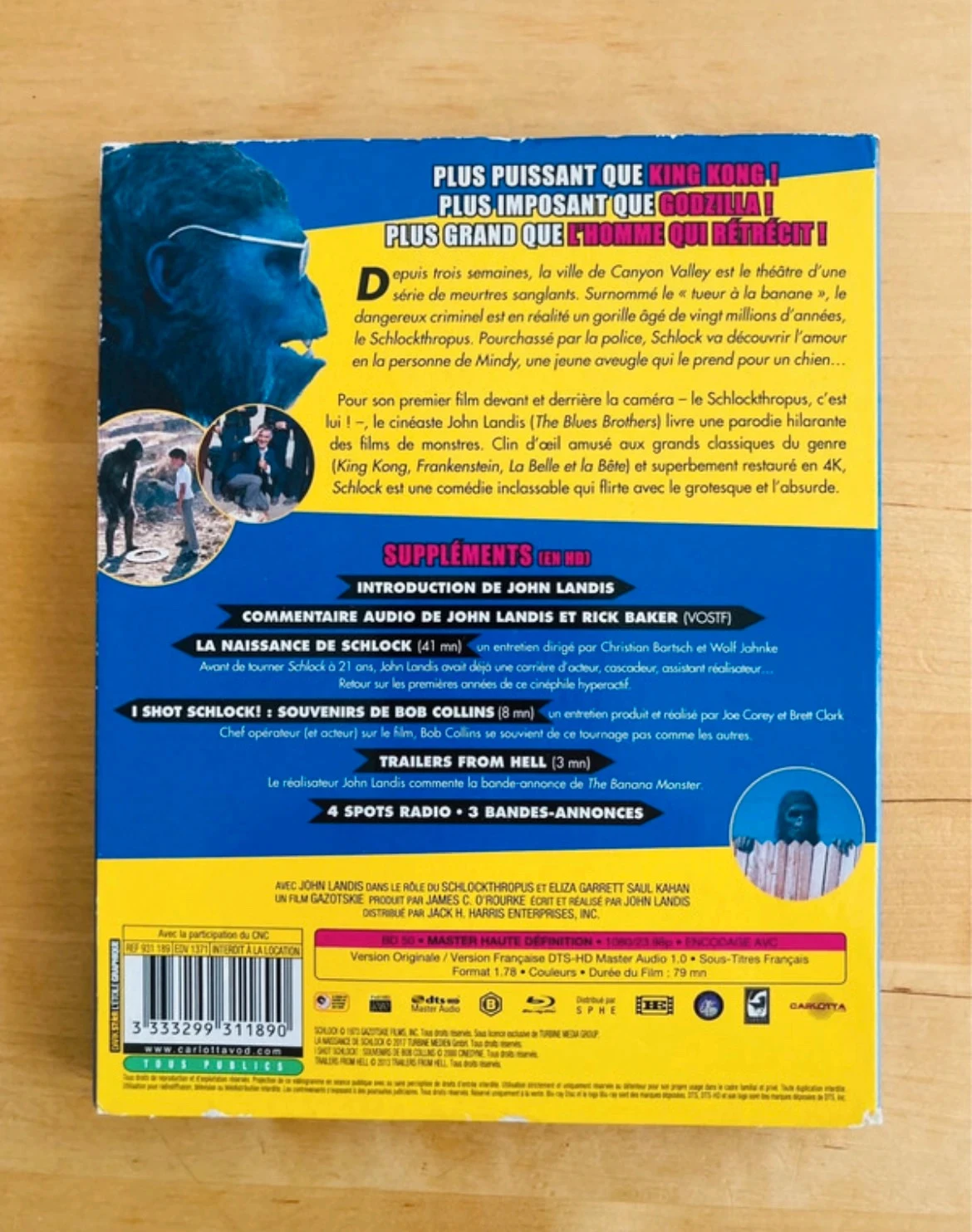 Blu-ray Schlock de John Landis. – photo 2